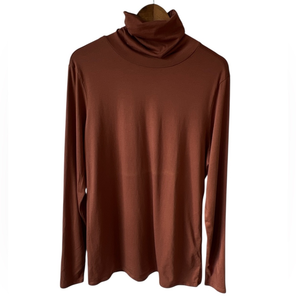 SOLD Peruvian Connection Extreme T-Neck Size XL in Brown - Picture 2 of 6